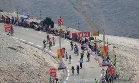 The desolate landscape of Ventoux.