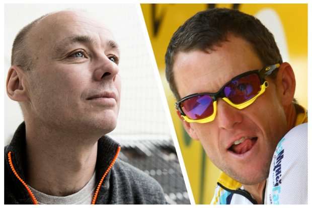 Photo: Damsgaard (left) and Armstrong (photo courtesy Sporten.dk).