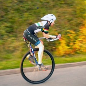 Vatican TT champion Andy Bishop tests the Cervelo 0.5