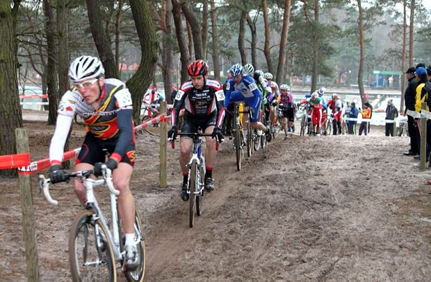 Photo: The author (left) at the 2010 World Masters CycloCross Championships, Mol, Belgium. 